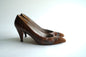 Vintage Evan-Picone Brown Leather Pumps | Vintage Leather Pums| Size: 8(Narrow)