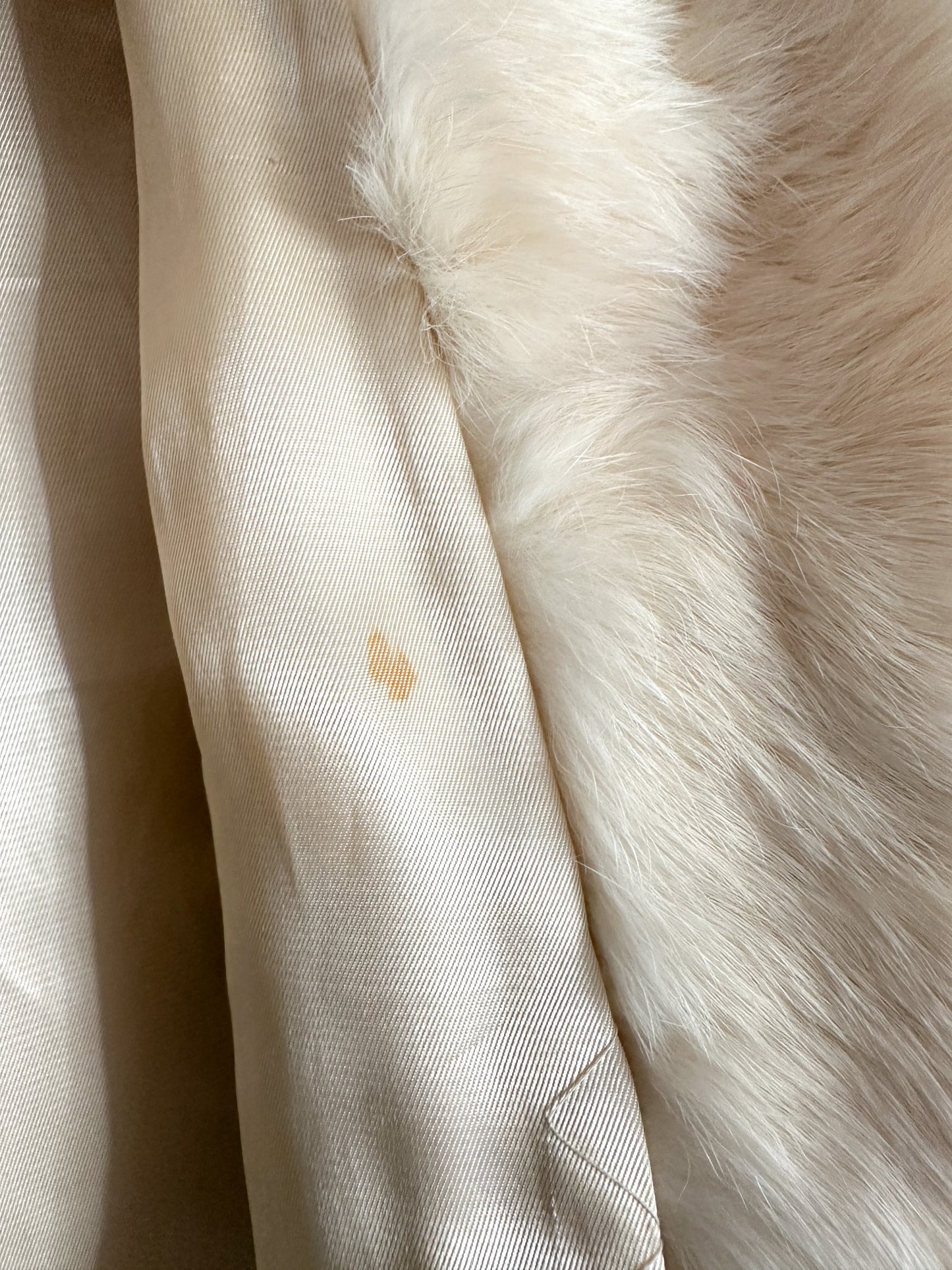 Vintage Cream Fur Coat | Size: XS | Fully Lined Fur Coat