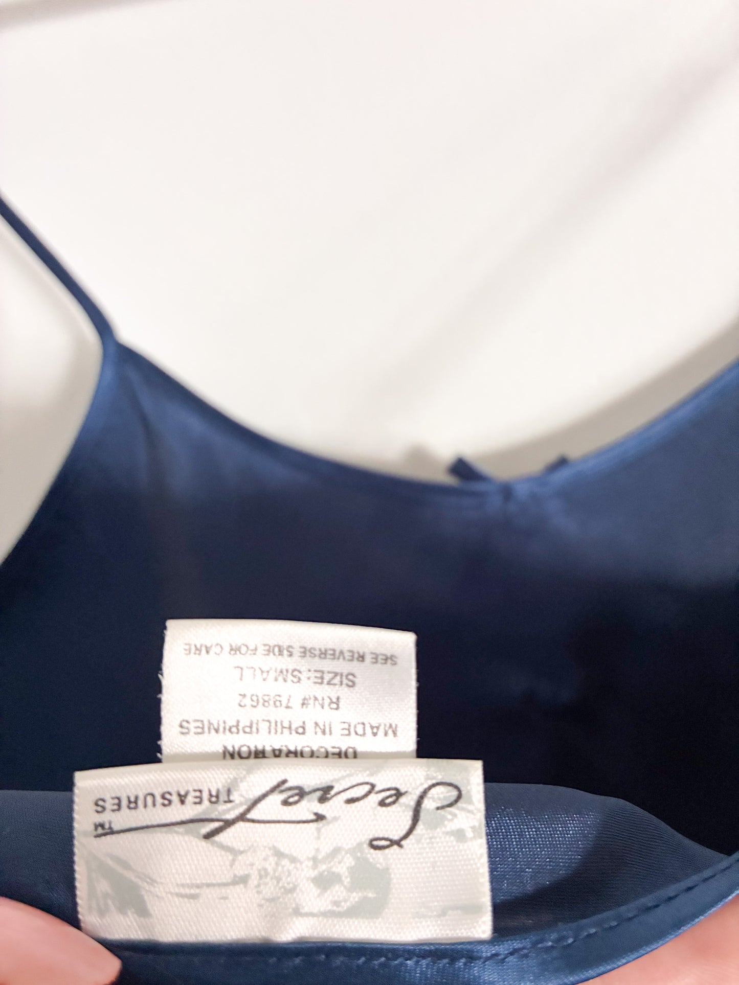 Vintage Secret Treasures Pink Negligee – Adjustable Spaghetti Strap Lingerie, Size Small