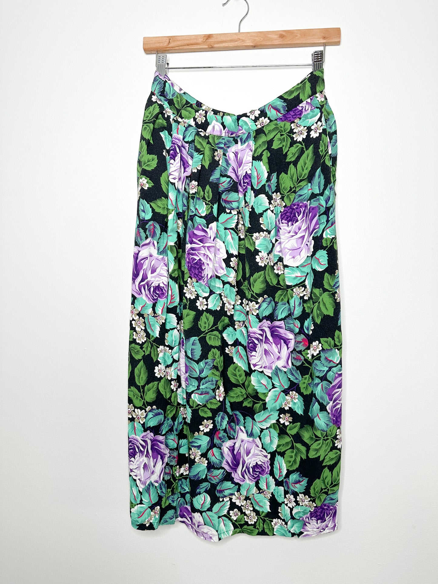 Vintage Non-Stop ALine Floral Skirt Size 11| Vintag Floral Skirt | Made in Korea