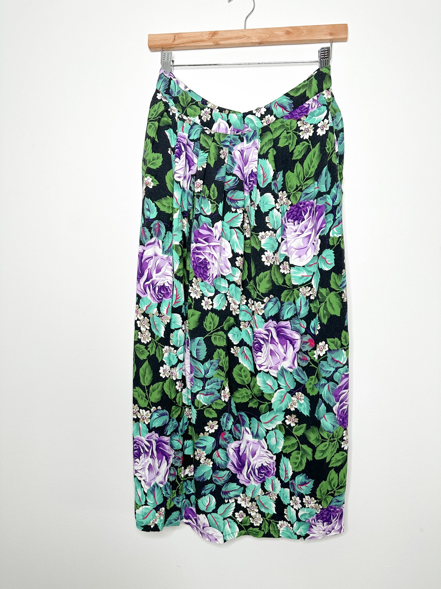 Vintage Non-Stop ALine Floral Skirt Size 11| Vintag Floral Skirt | Made in Korea