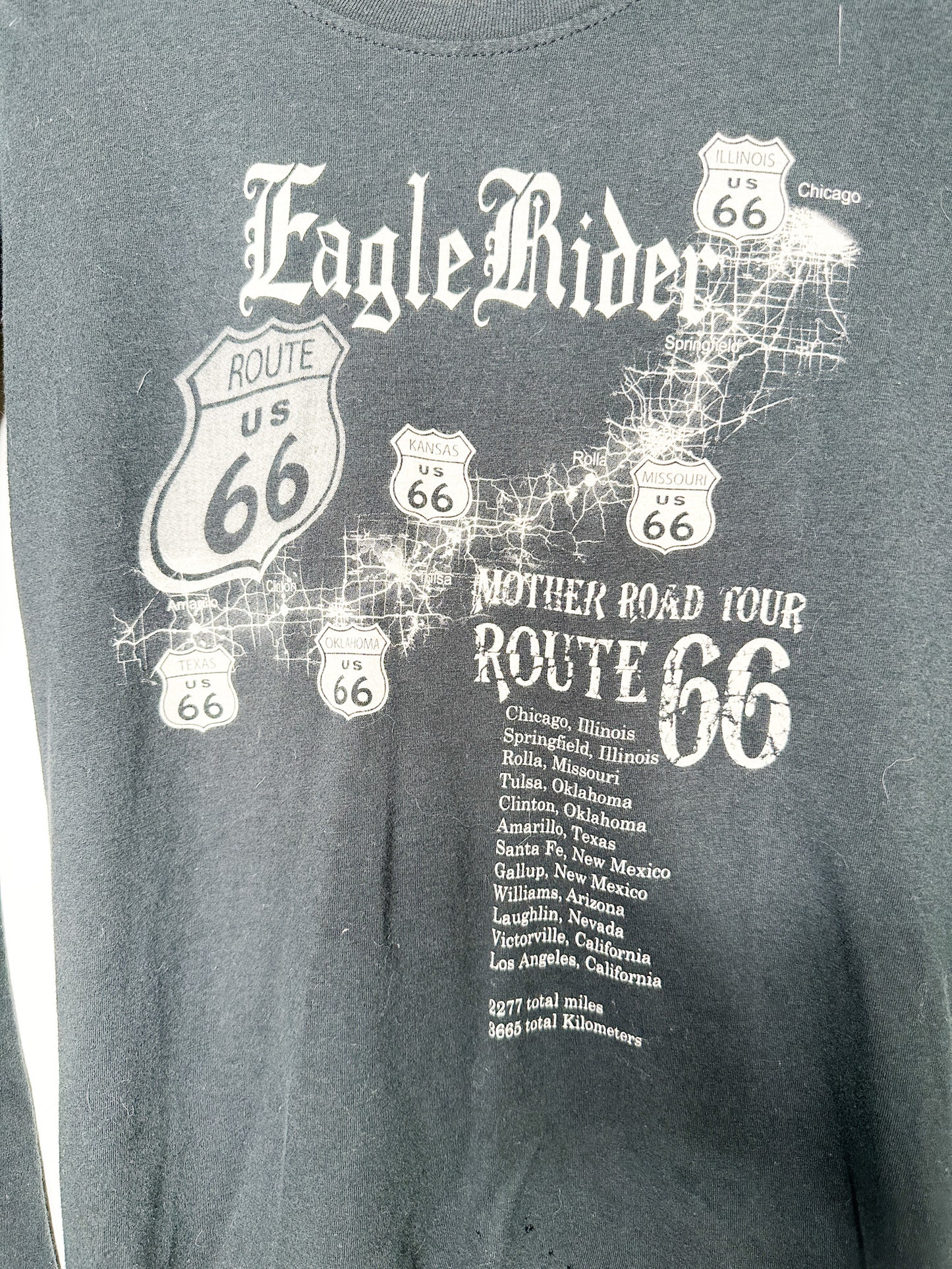 Vintage Eagle Rider T-Shirt Long Sleeves | Motorcycle T-shirts | Size: XS