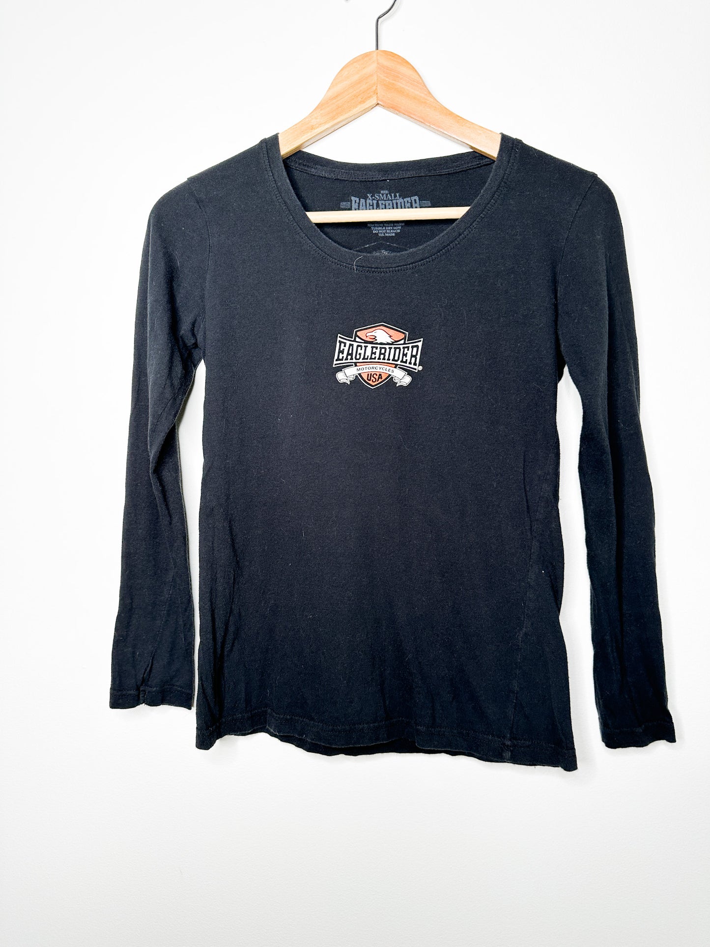 Vintage Eagle Rider T-Shirt Long Sleeves | Motorcycle T-shirts | Size: XS