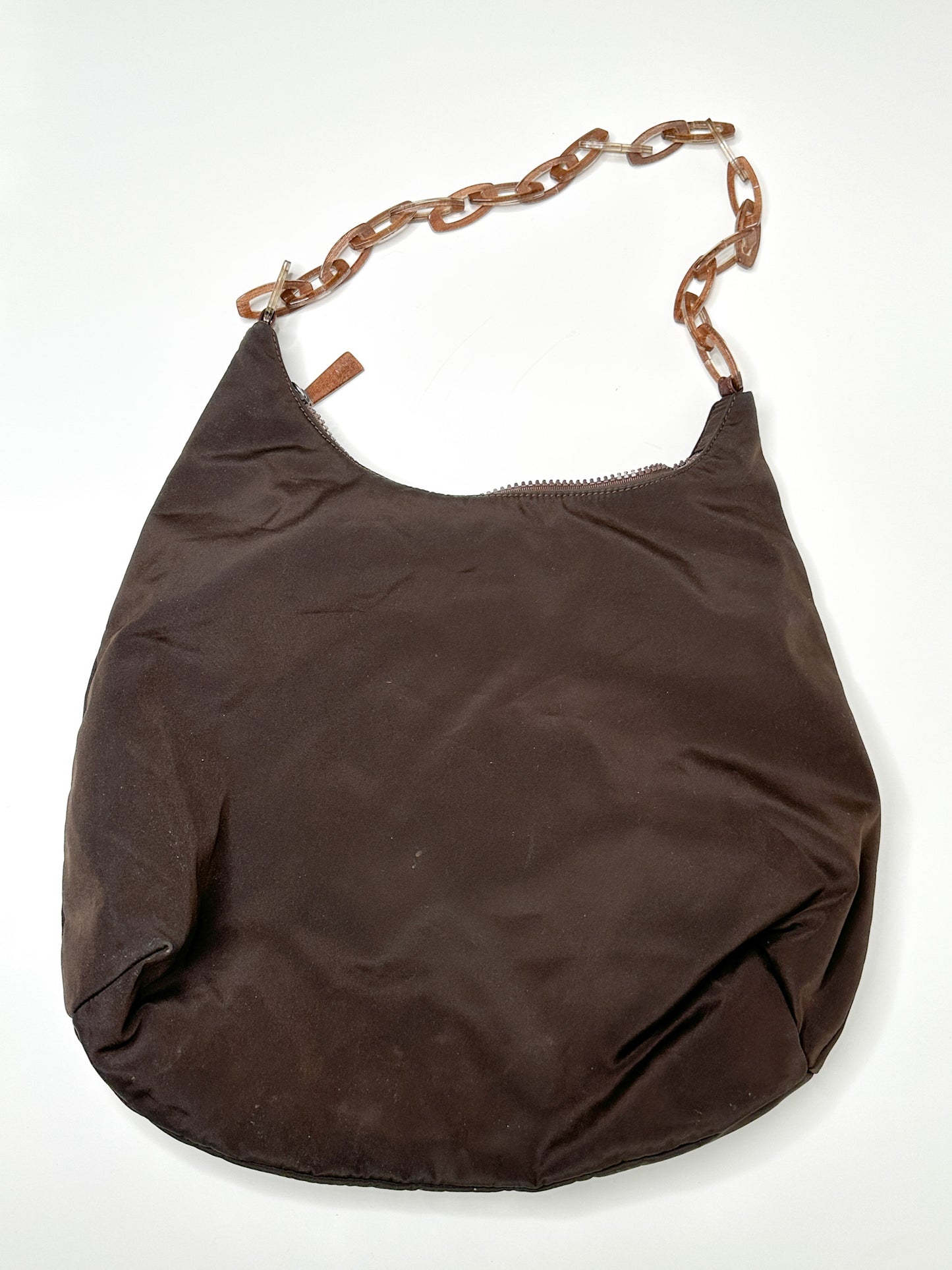 Vintage DKNY Hobo Bag in Chocolate Brown