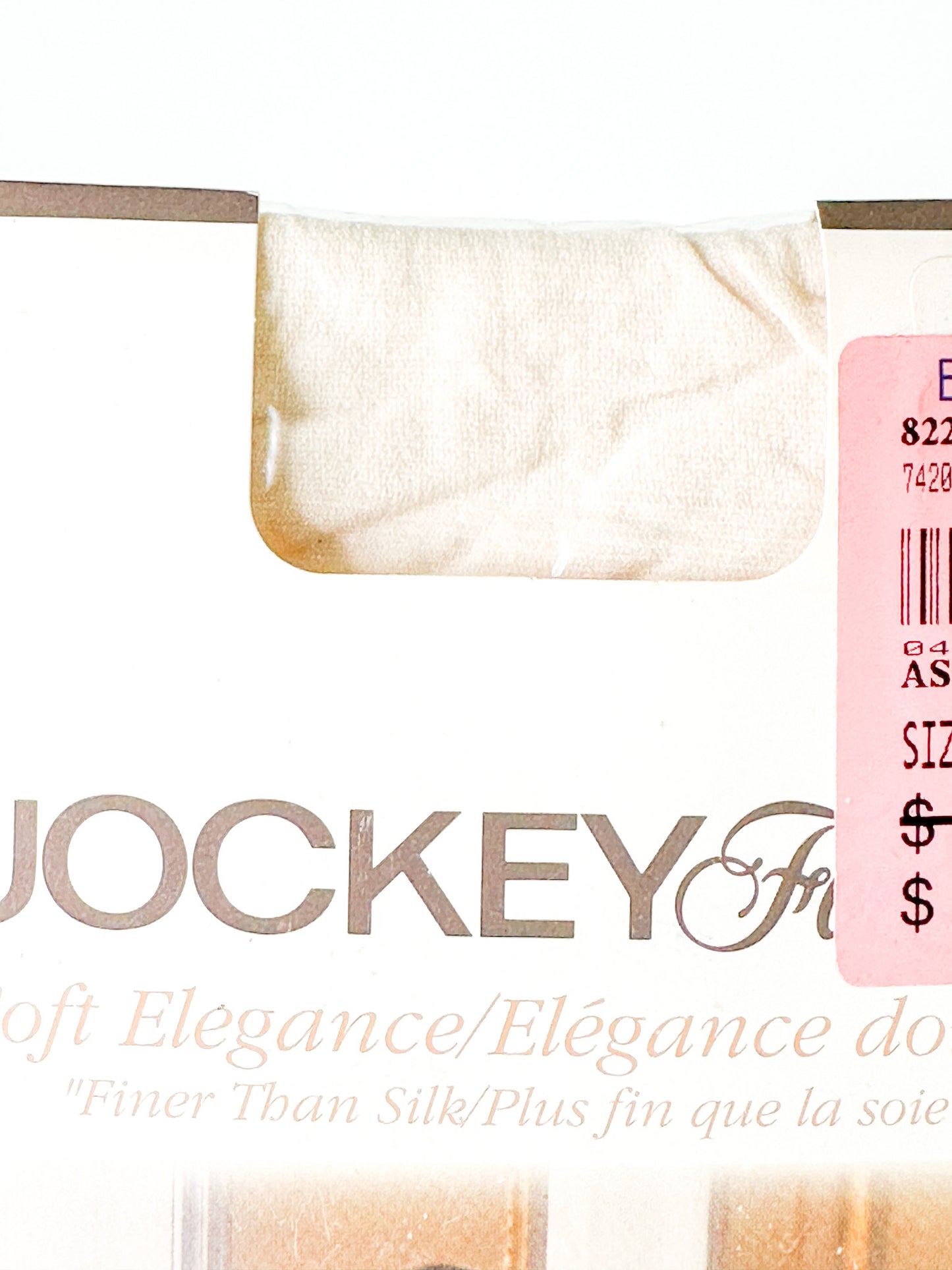 Vintage Jockey For Her Soft Elegance  Opaque Panty Hose - Antique White | Vintage Hosiery NEW in Package