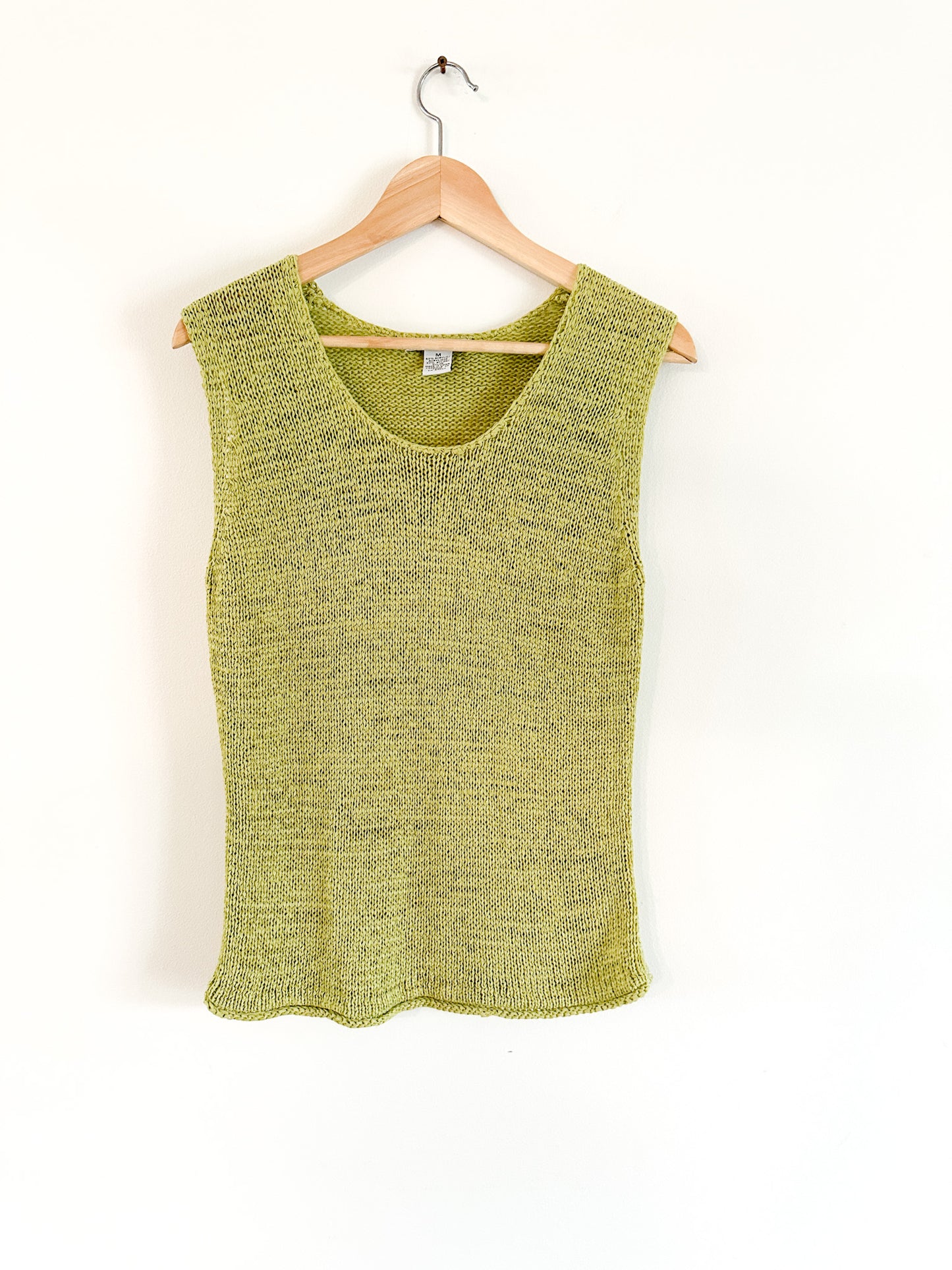 Deanne & White Green Knitted Sleeveless Summer/Fall