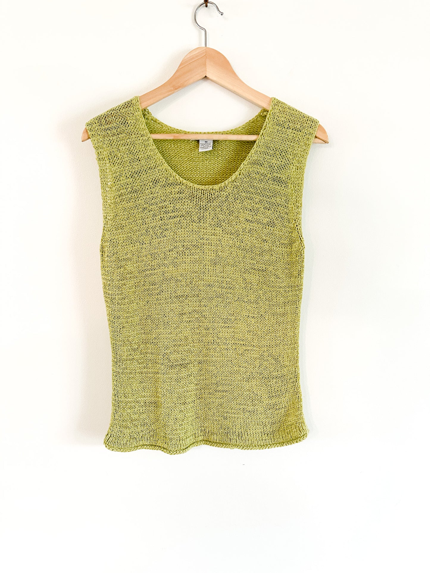 Deanne & White Green Knitted Sleeveless Summer/Fall