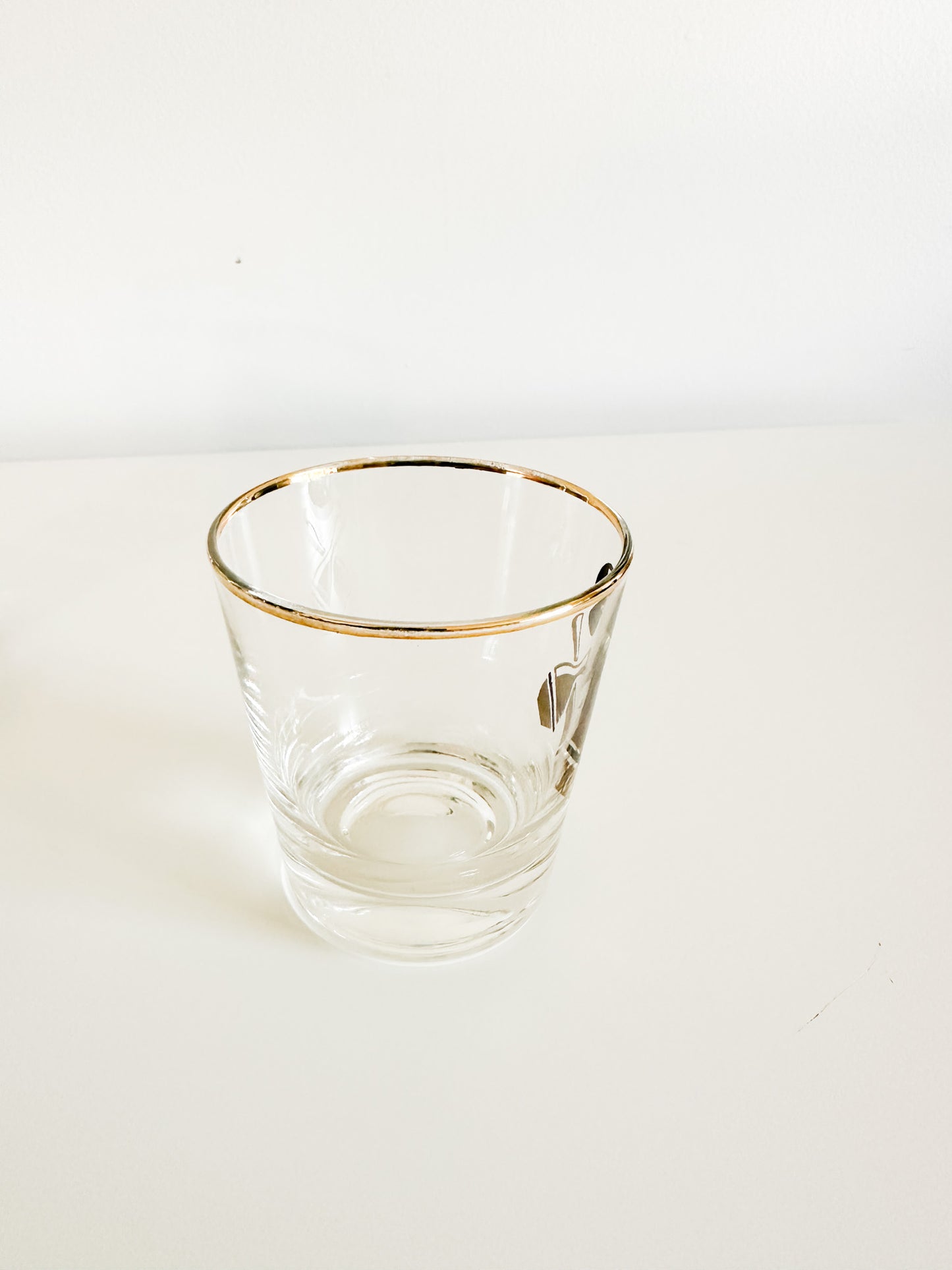 Set of 3 Vintage Bowling Ball Drinking Glasses | Bowling Ball cocktail Glass