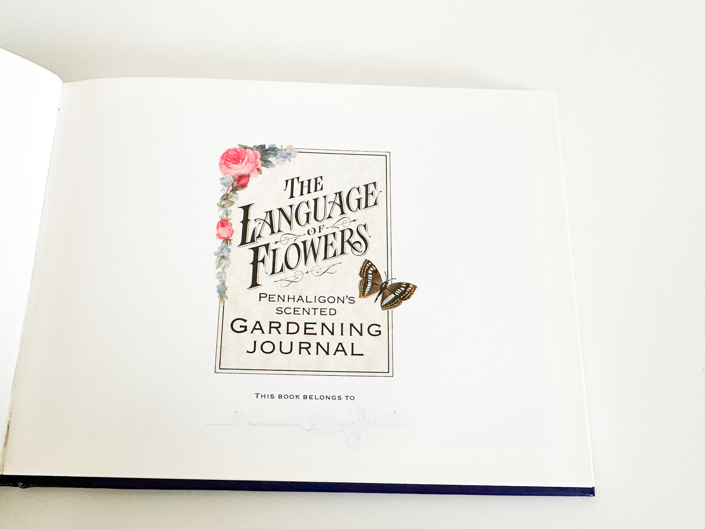 The Language of Flowers: Penhaligon's scented Gardening Journal | Vintage 1990s illustrated book| edited by Sheila Pickles