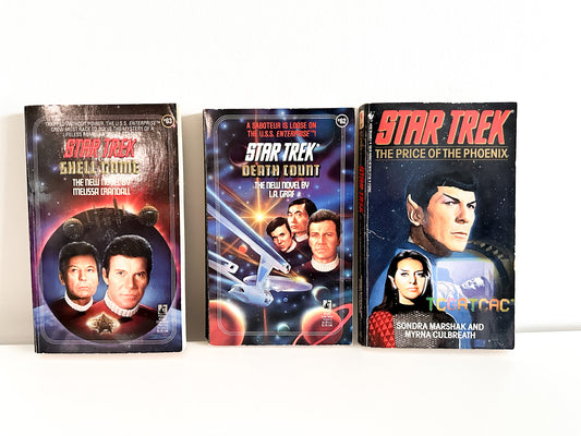 Lot of 3 Star Trek Paperback Books