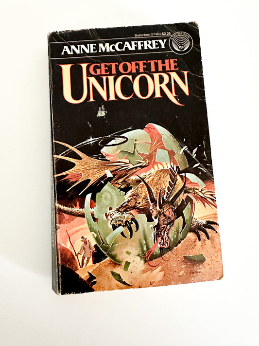 Get Off The Unicorn by Anne McCaffrey| Vintage SCIFI Paperback book| SCIFI Novellas