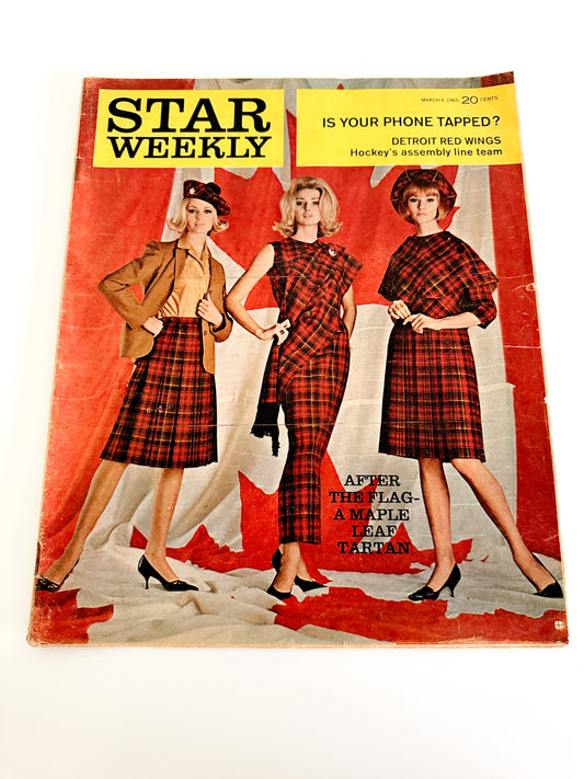 Vintage Toronto Star 1965 Star Weekly March 6, 1965 | Paper Ephemera Newspaper Magazine | Canadian Newspaper Magazine