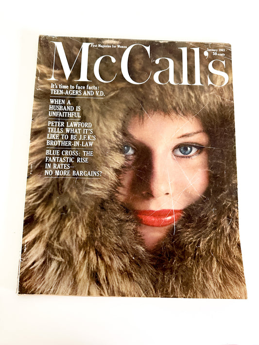 Vintage McCall's January 1963 Women's Magazine | Vintage Advertisement and Paper Ephemera