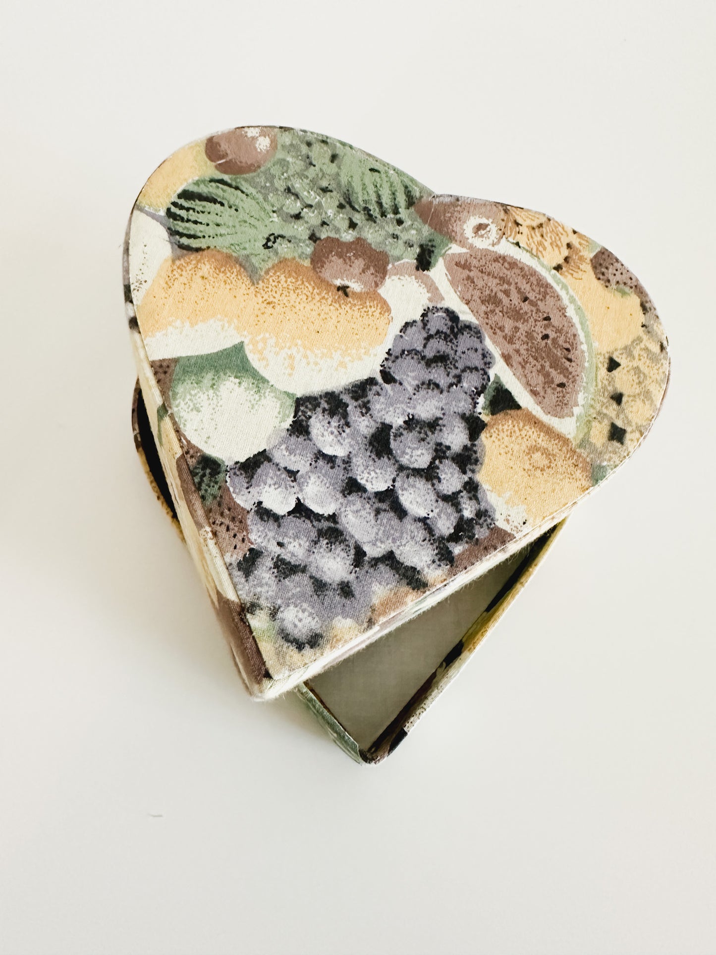 Heart Shaped Nesting Boxes | Vintage Heart Shaped Boxes | Vintage Heartshaped Fabric Nesting boxes