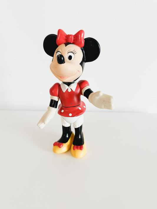 Vintage Minnie Mouse Figurine with Movable Parts | Vintage Disney Character Figurine.