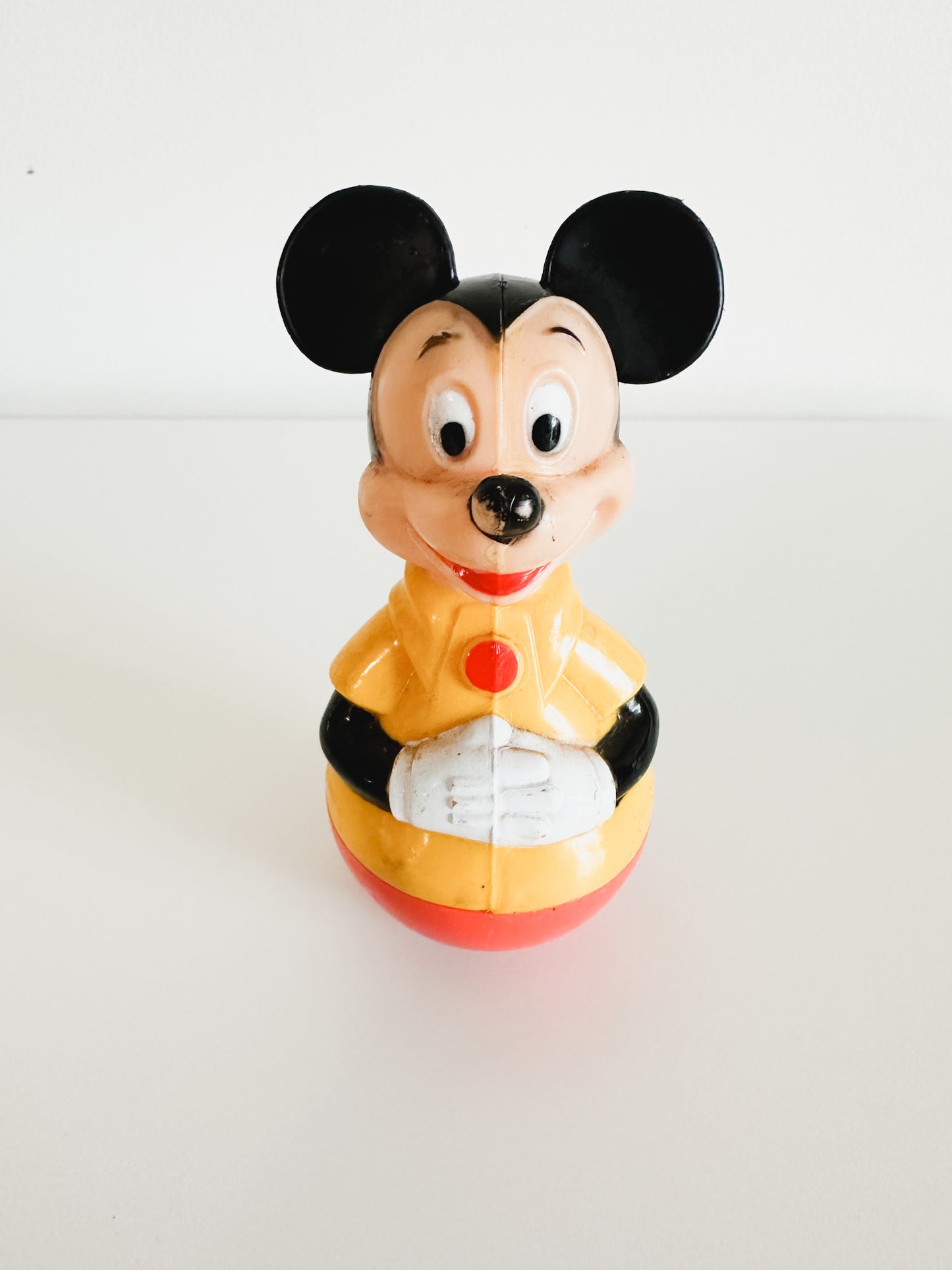 Vintage 1975 Mickey Mouse Walt Disney Productions Polly Wobble Rattle Collectible Toy