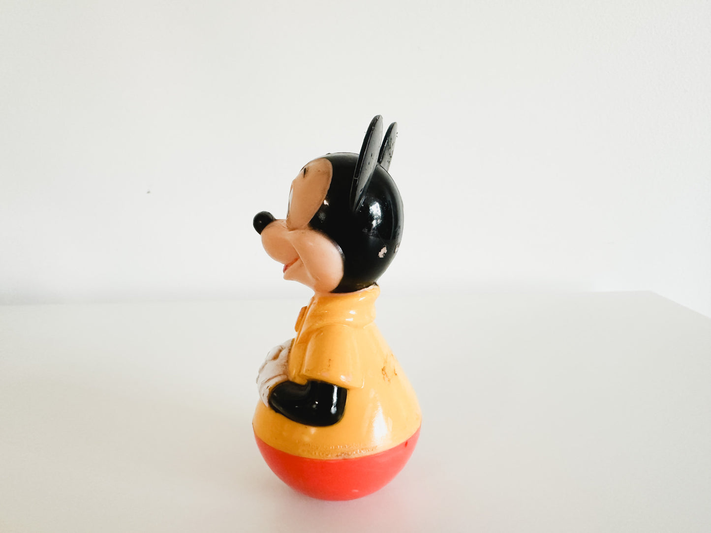 Vintage 1975 Mickey Mouse Walt Disney Productions Polly Wobble Rattle Collectible Toy