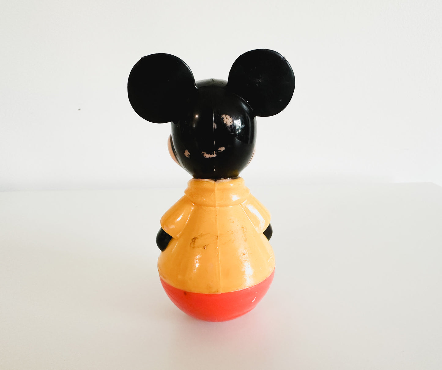 Vintage 1975 Mickey Mouse Walt Disney Productions Polly Wobble Rattle Collectible Toy