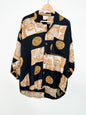 Vintage Extra Imports Long Sleeved Blouse | Patterned Blouse | Vintage 1990s Blouse