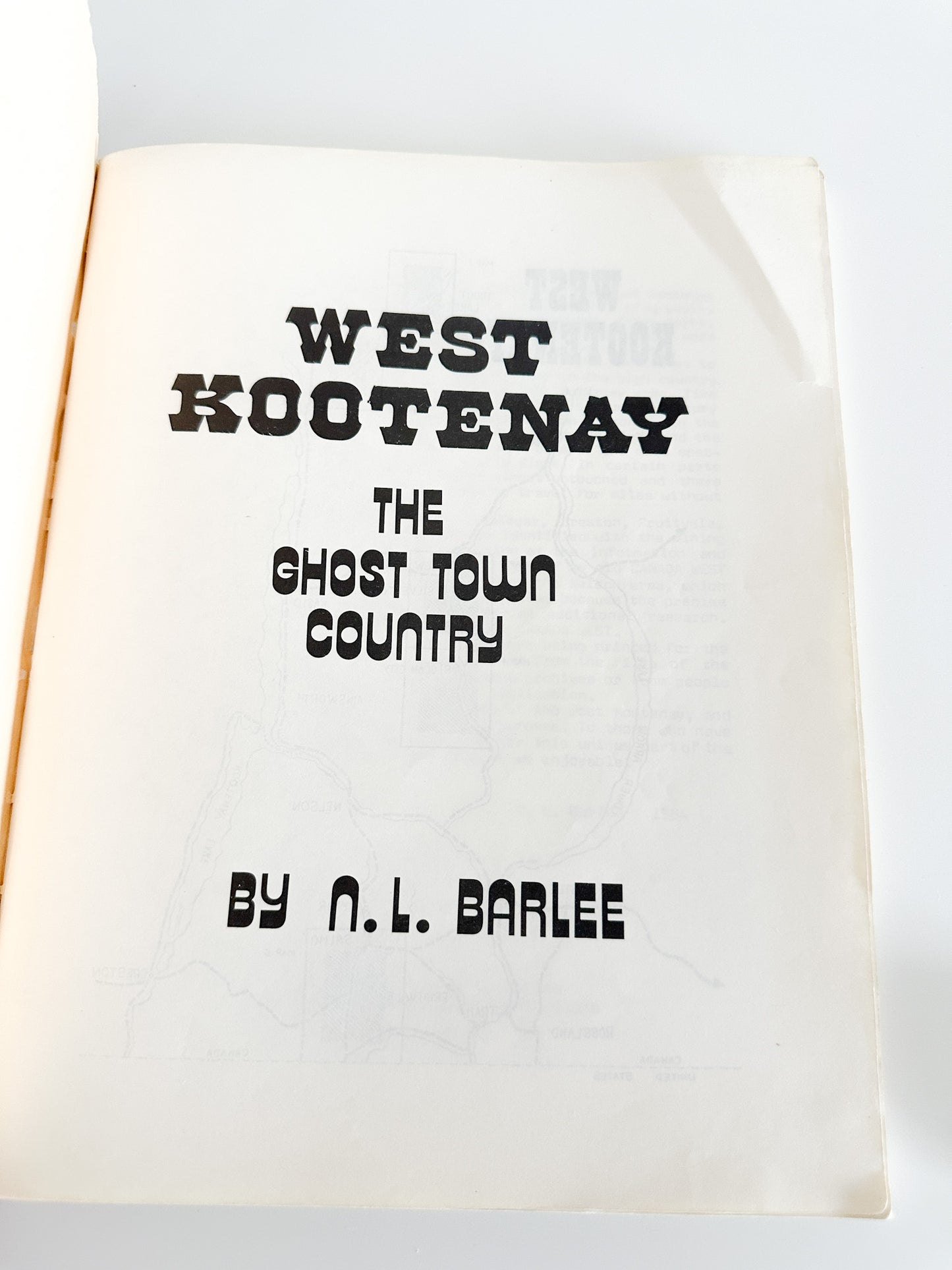 West Kootenay - Ghost Town Country by N.L. Barlee | British Columbia Ghost Town Books