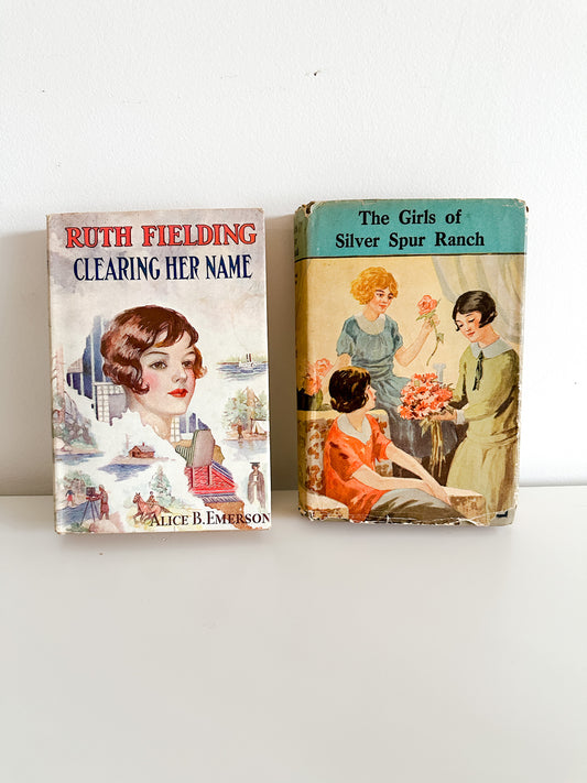 Lot of Two vintage Books | 1930s Vintage Books | Clearing her Name and The Girls of Silver Spur Ranch