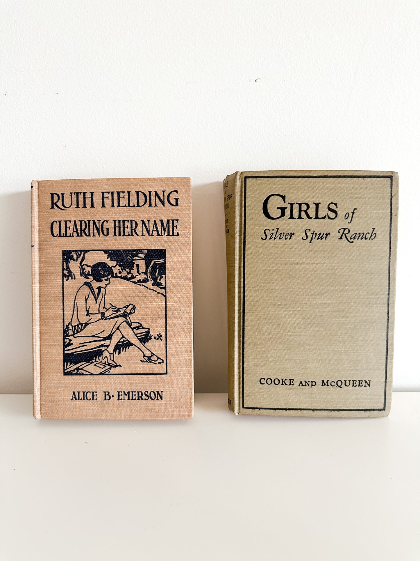 Lot of Two vintage Books | 1930s Vintage Books | Clearing her Name and The Girls of Silver Spur Ranch