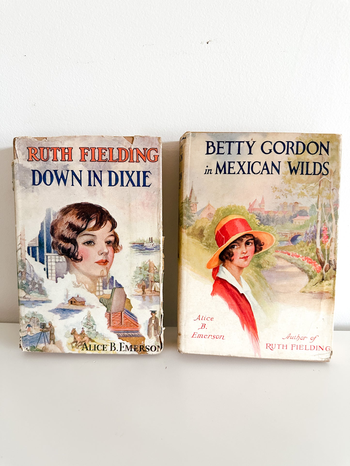 Lot of Two vintage Books | 1930s Vintage Books |Down in Dixie and Betty Gordon in Mexican Winds