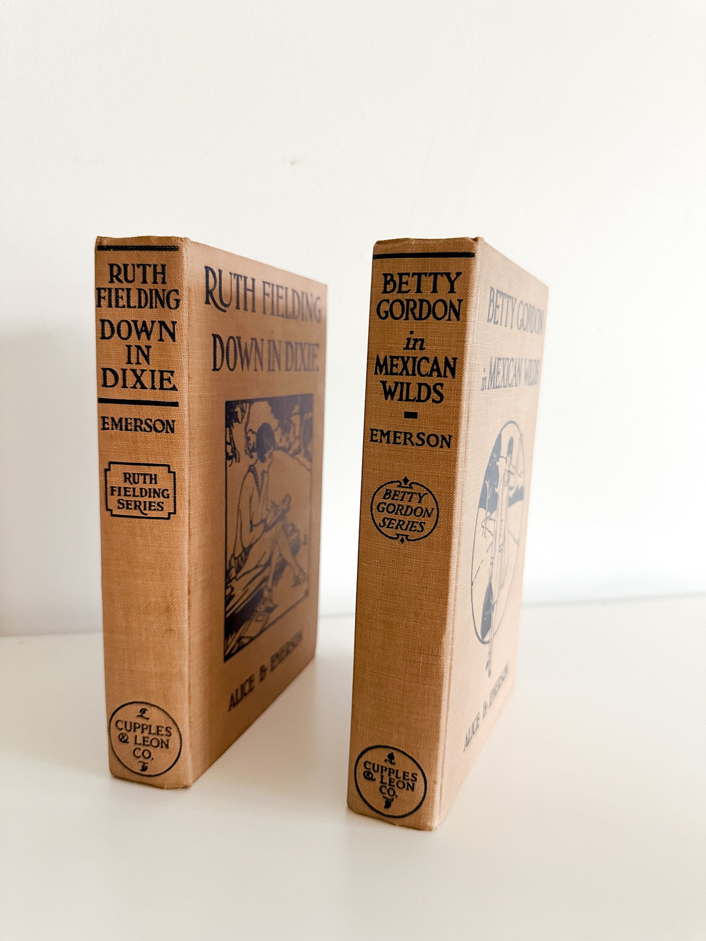 Lot of Two vintage Books | 1930s Vintage Books |Down in Dixie and Betty Gordon in Mexican Winds