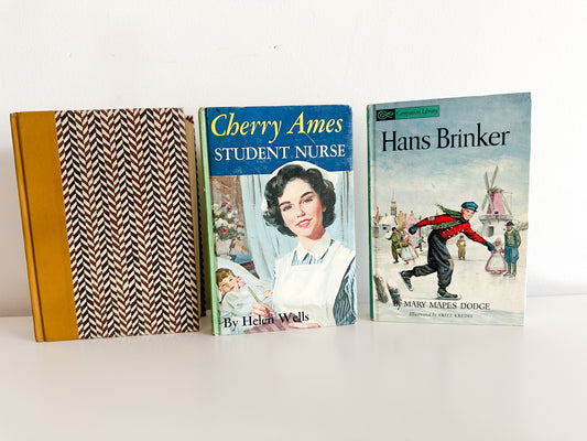 Lot of three vintage Books | 1930s Vintage Books | Curated Lot of Vintage Teenage Story Books