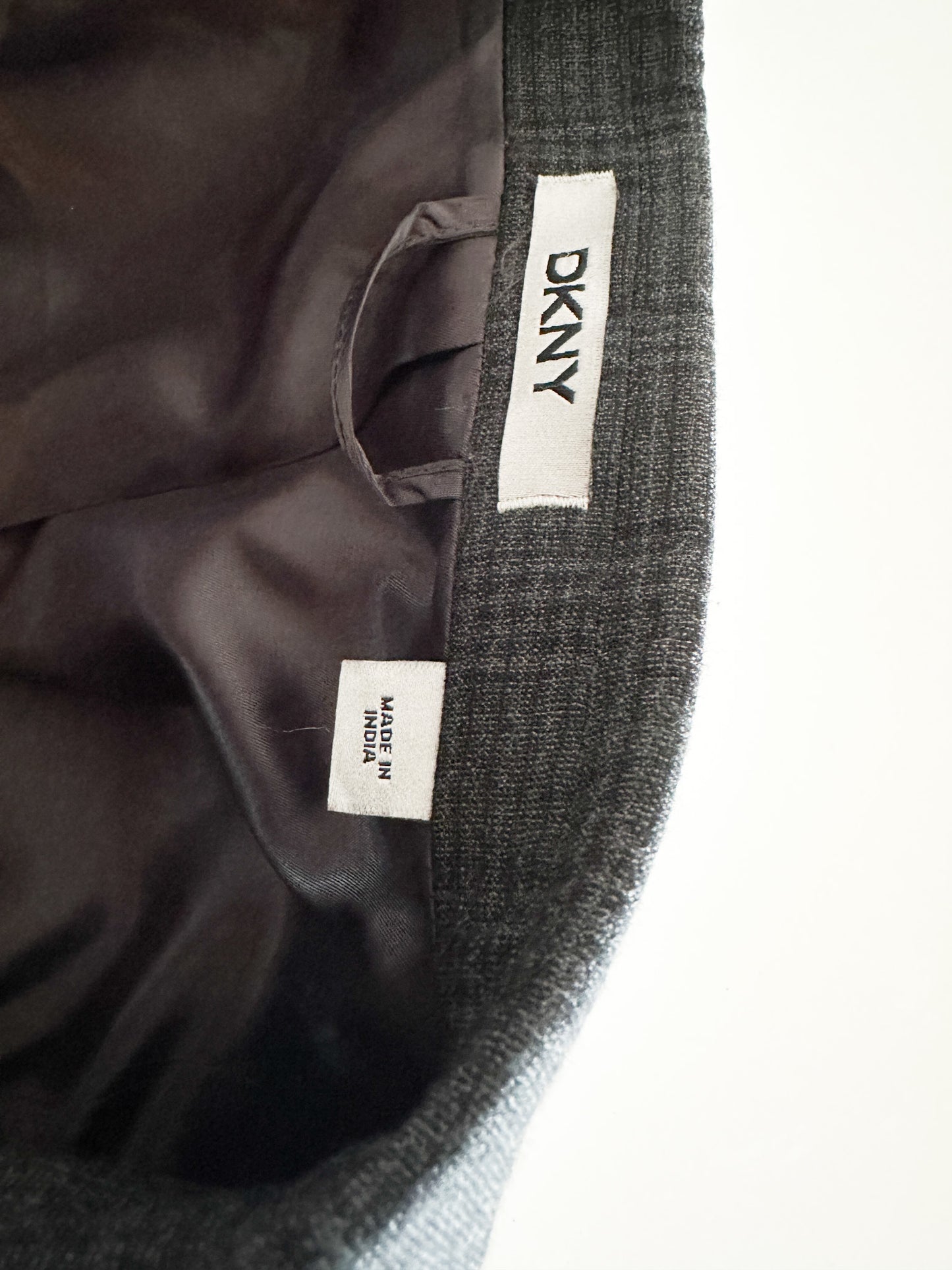 DKNY Mens Gray Plaid Blazer | Size:48R