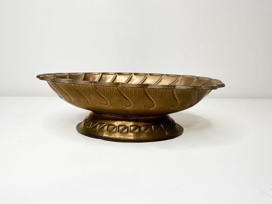 Vintage Brass Decorative Trinket Dish | Vintage Trinket Dish