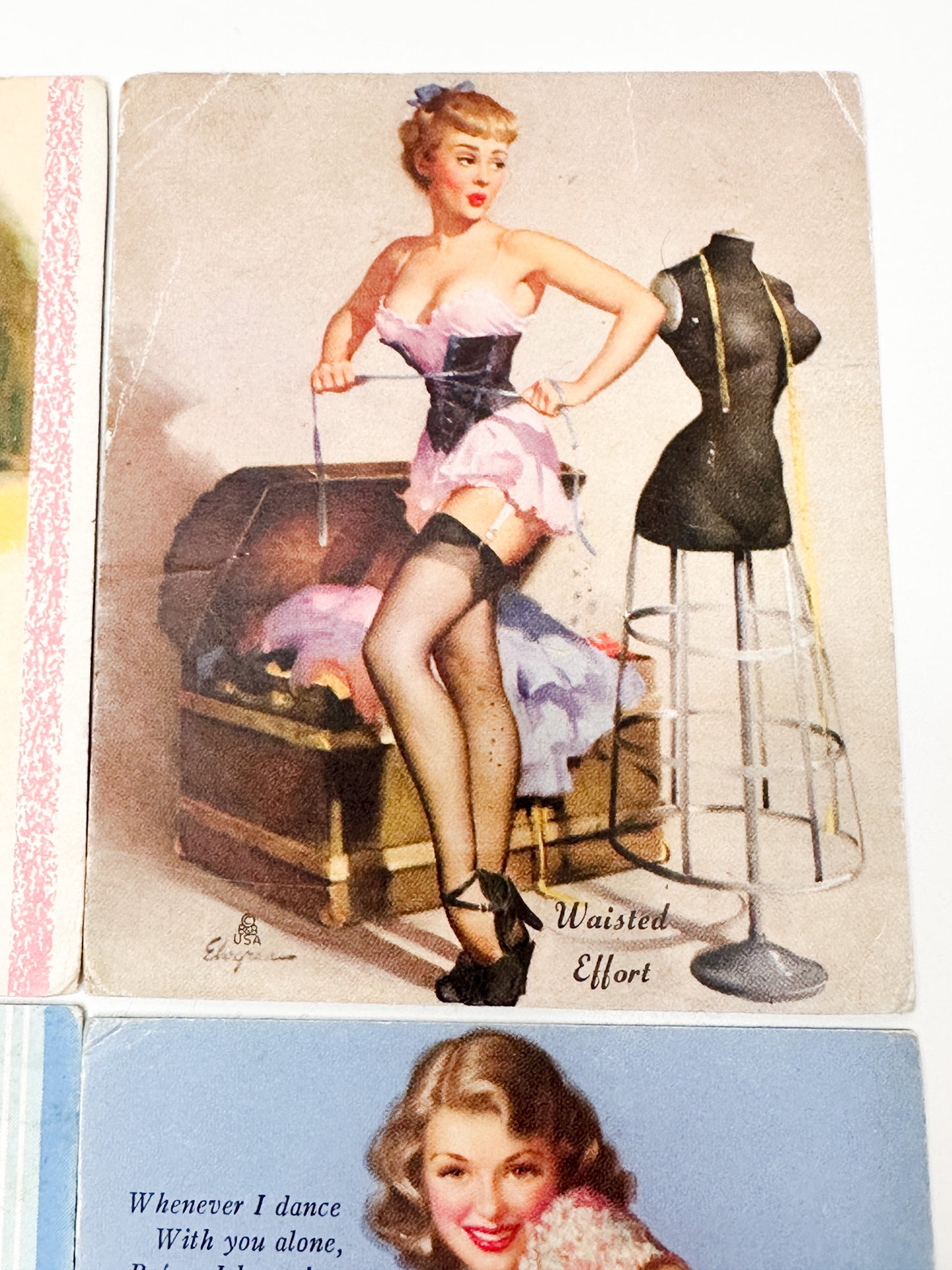 Lot of 6 Original Mutoscope Pin-up Prints by Earl Moran