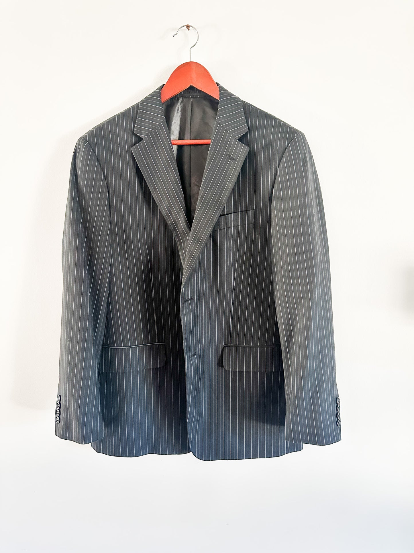 Protocol Pinstriped Men's Blazer 42 Regular | Vintage Men's Blazer