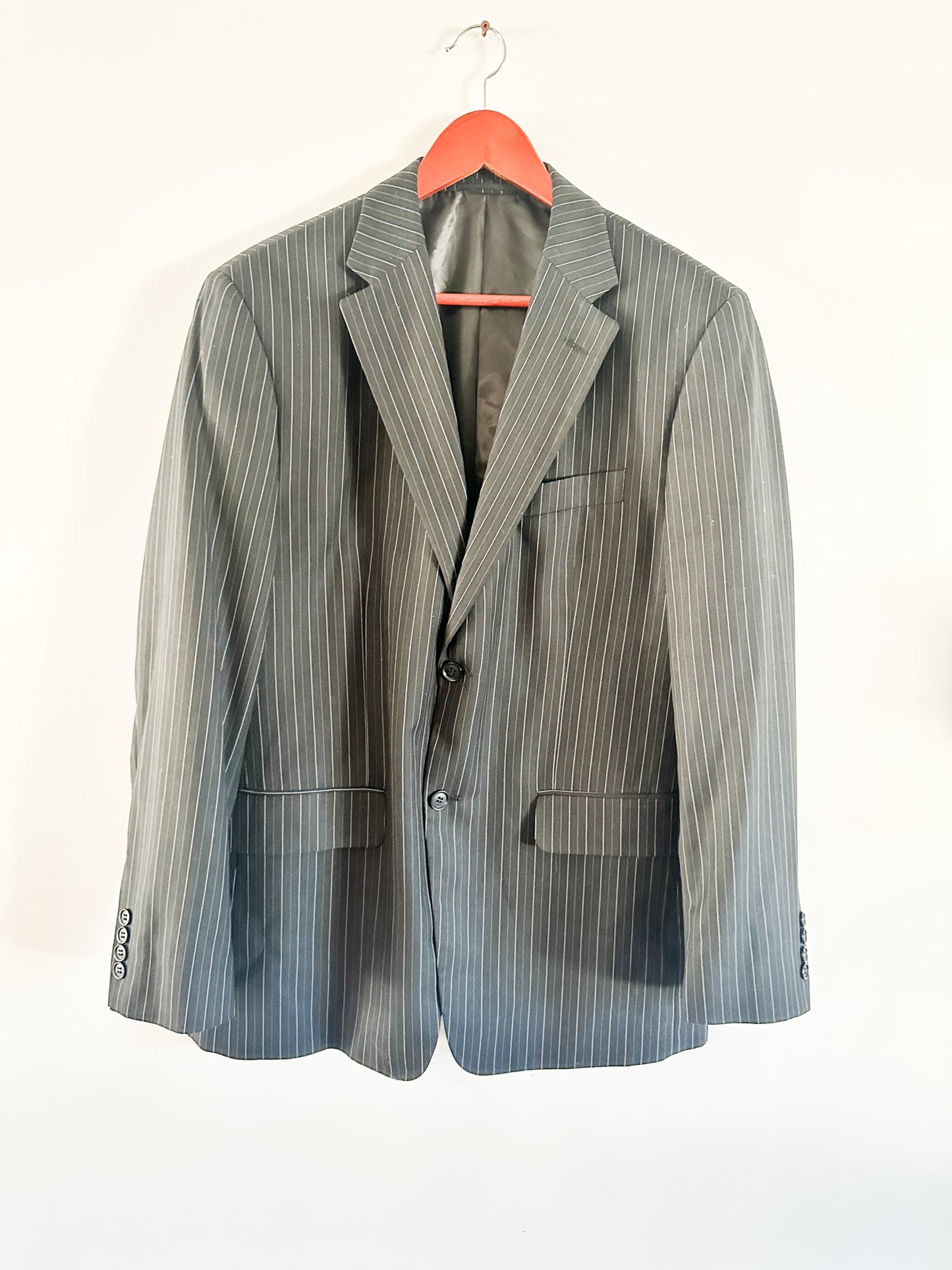 Protocol Pinstriped Men's Blazer 42 Regular | Vintage Men's Blazer