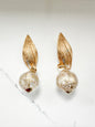 90s Vintage Statement Gold Clip-On Earrings