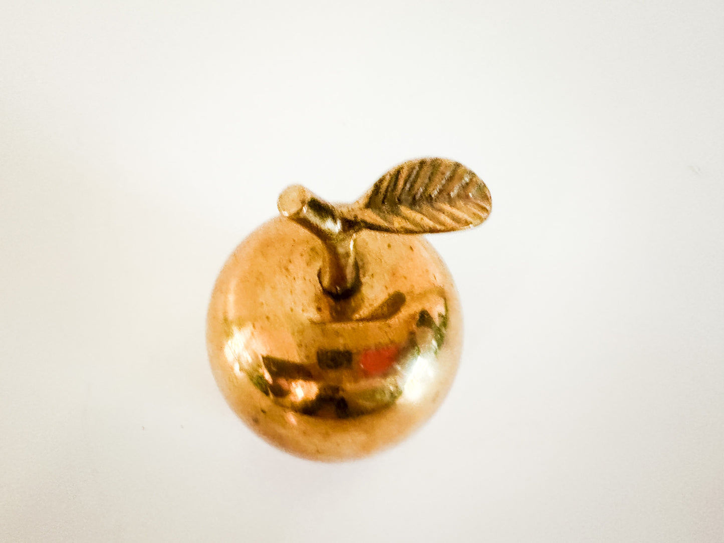 Vintage Brass Apple Bell | Brass MCM Teacher's Bell