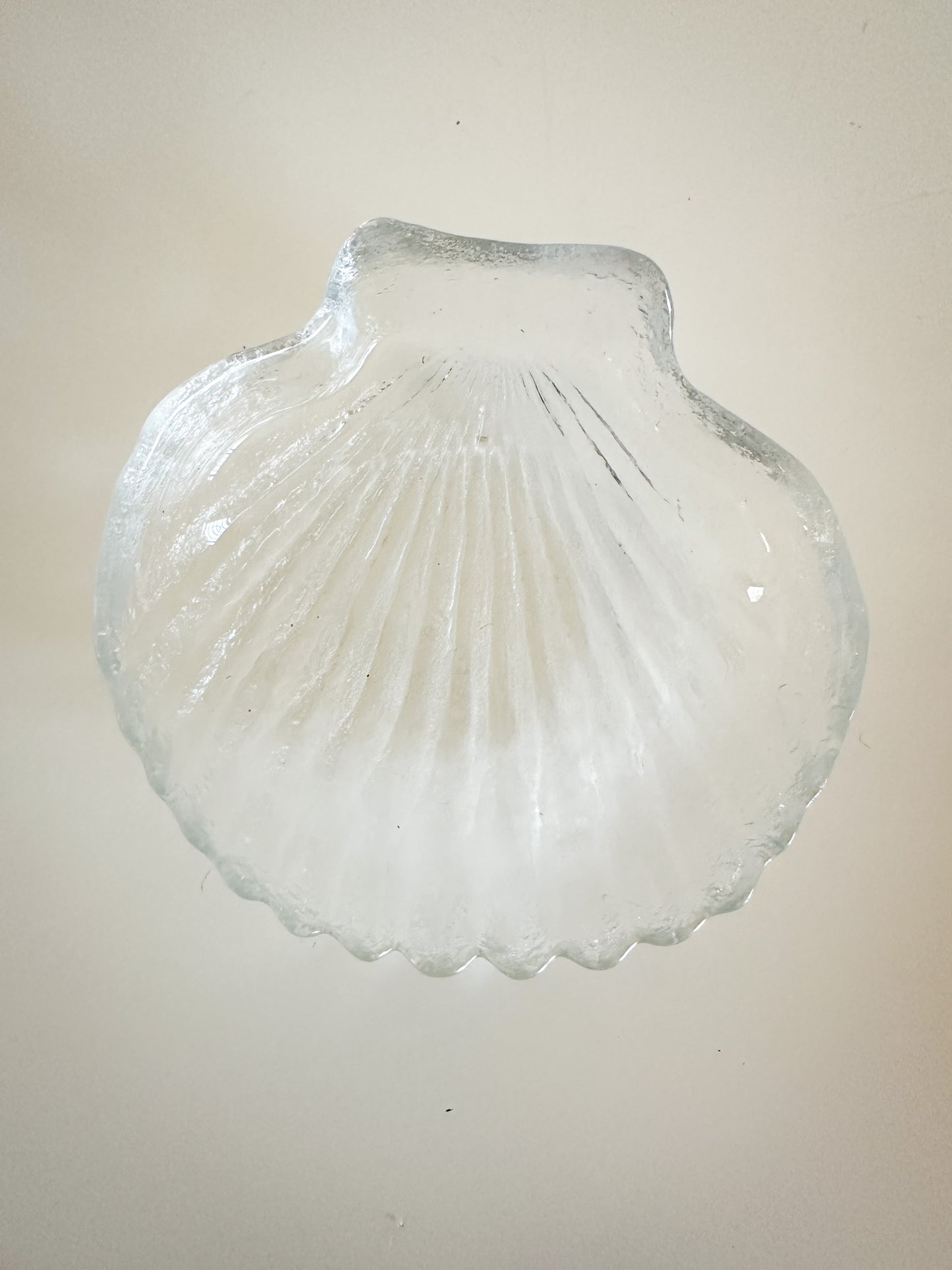 Glass Shell Trinket Bowl