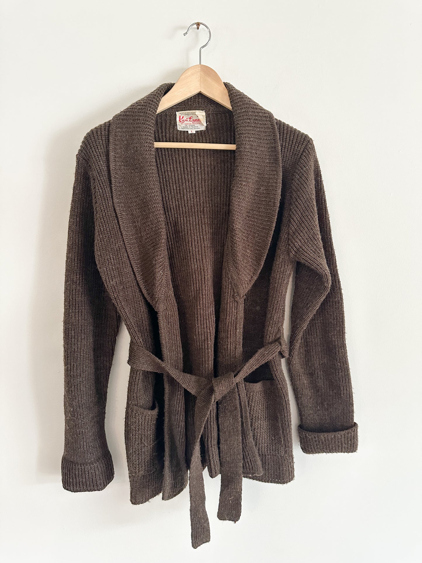 Kari - Lynn Knitted Cardigan | Open Cardigan| Robe Style Cardigan |Size Large