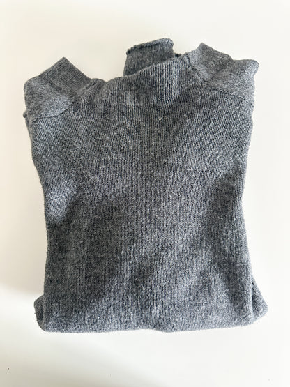 OAK + FORT Knitted Gray Sweater | Size : Large | Vintage Gray Sweater
