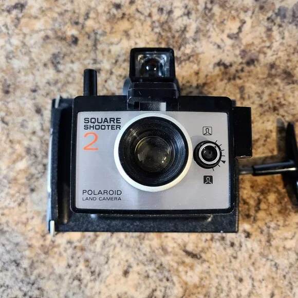 Vintage 1970s Polaroid Square Shooter 2 Land Camera - Instant Film Camera