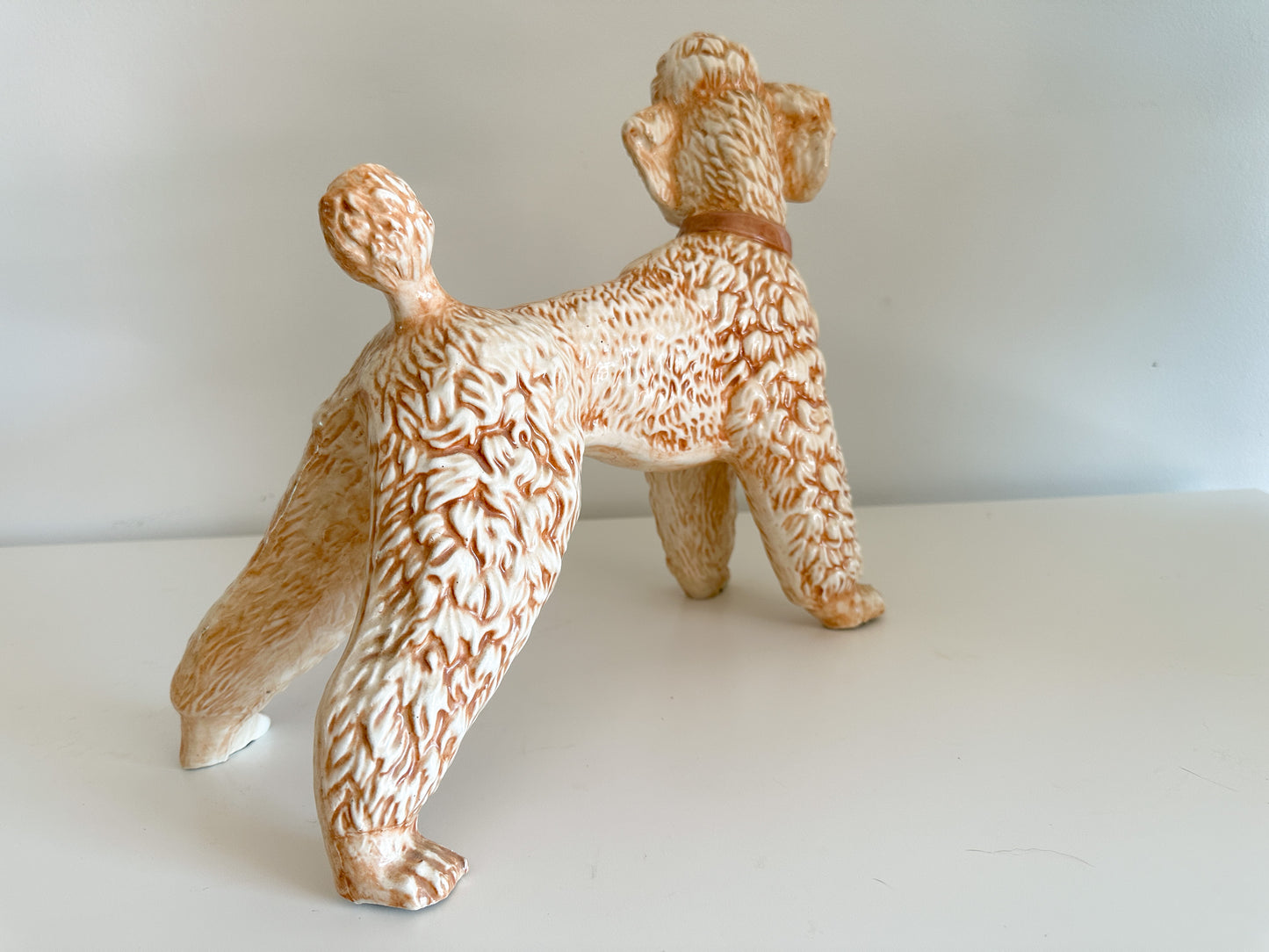 Vintage Ceramic Standing Poodle