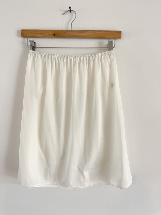 Vintage French Maid Cream  Half Slip.