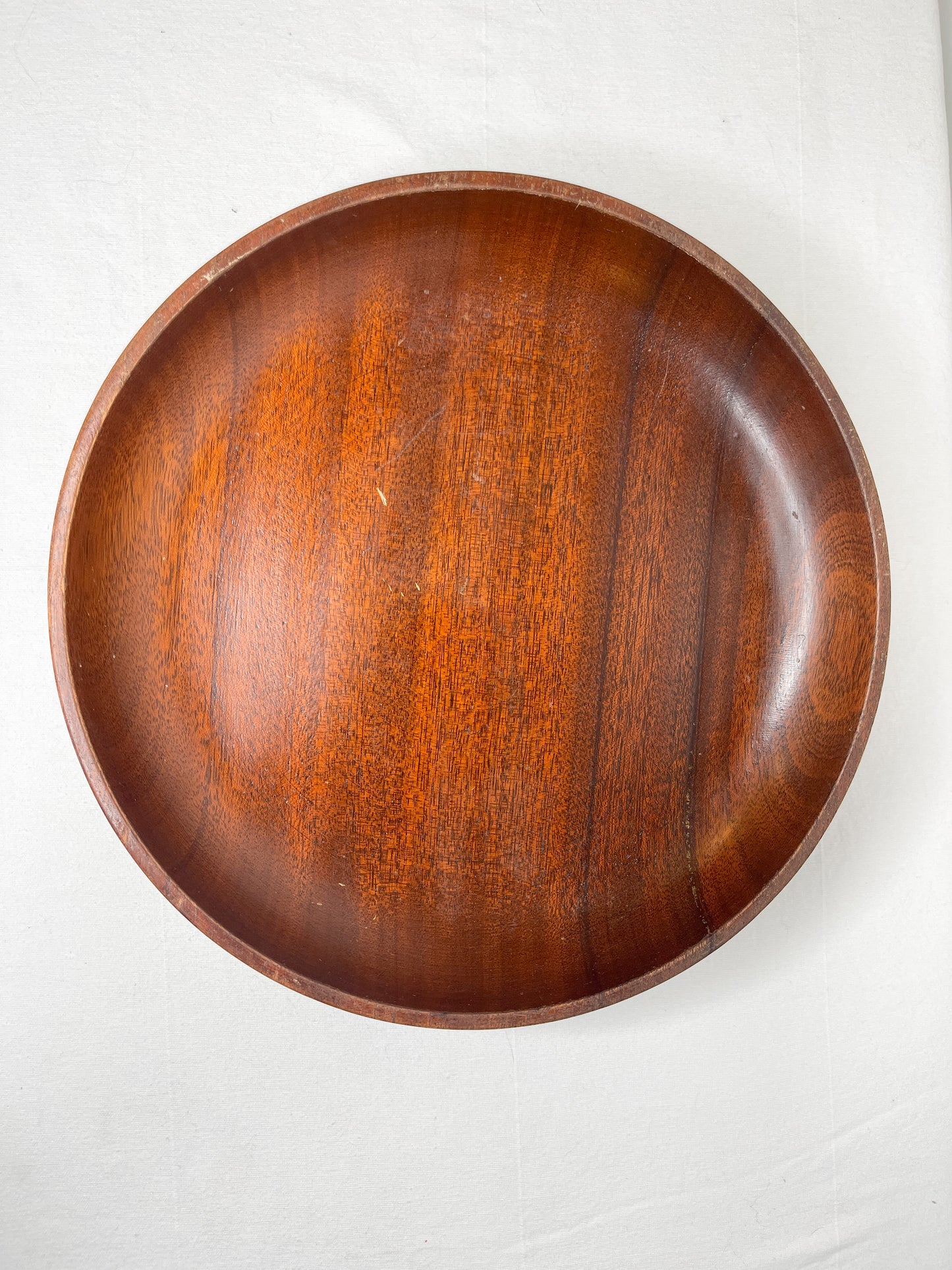 Vintage Dall-Craft Wooden Platter on a Pedestal