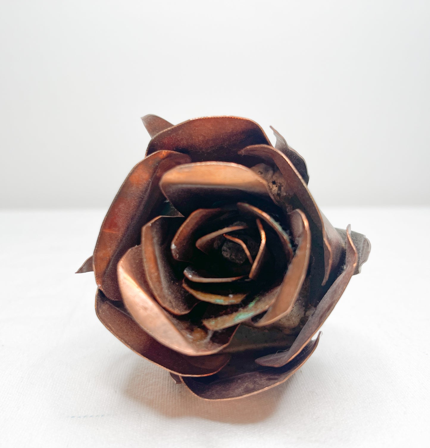 Vintage Single Stem Copper Rose
