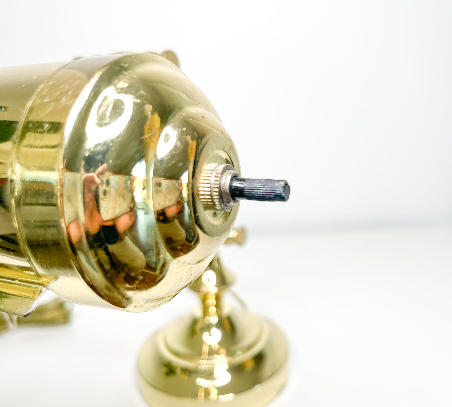 Vintage Brass Banker’s Lamp | Brass Decor | Banker Lamp | 90s Home Office Decor