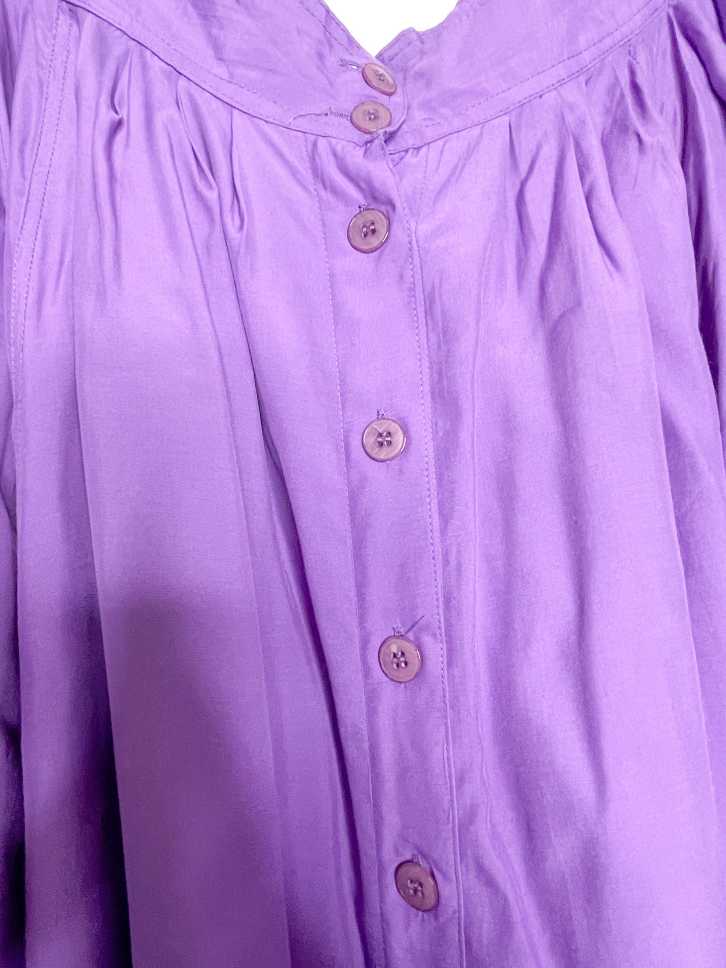 Vintage Tanjay Purple Skirt | Vintage Button Front Skirt | Plus size vintage skirt with pockets.