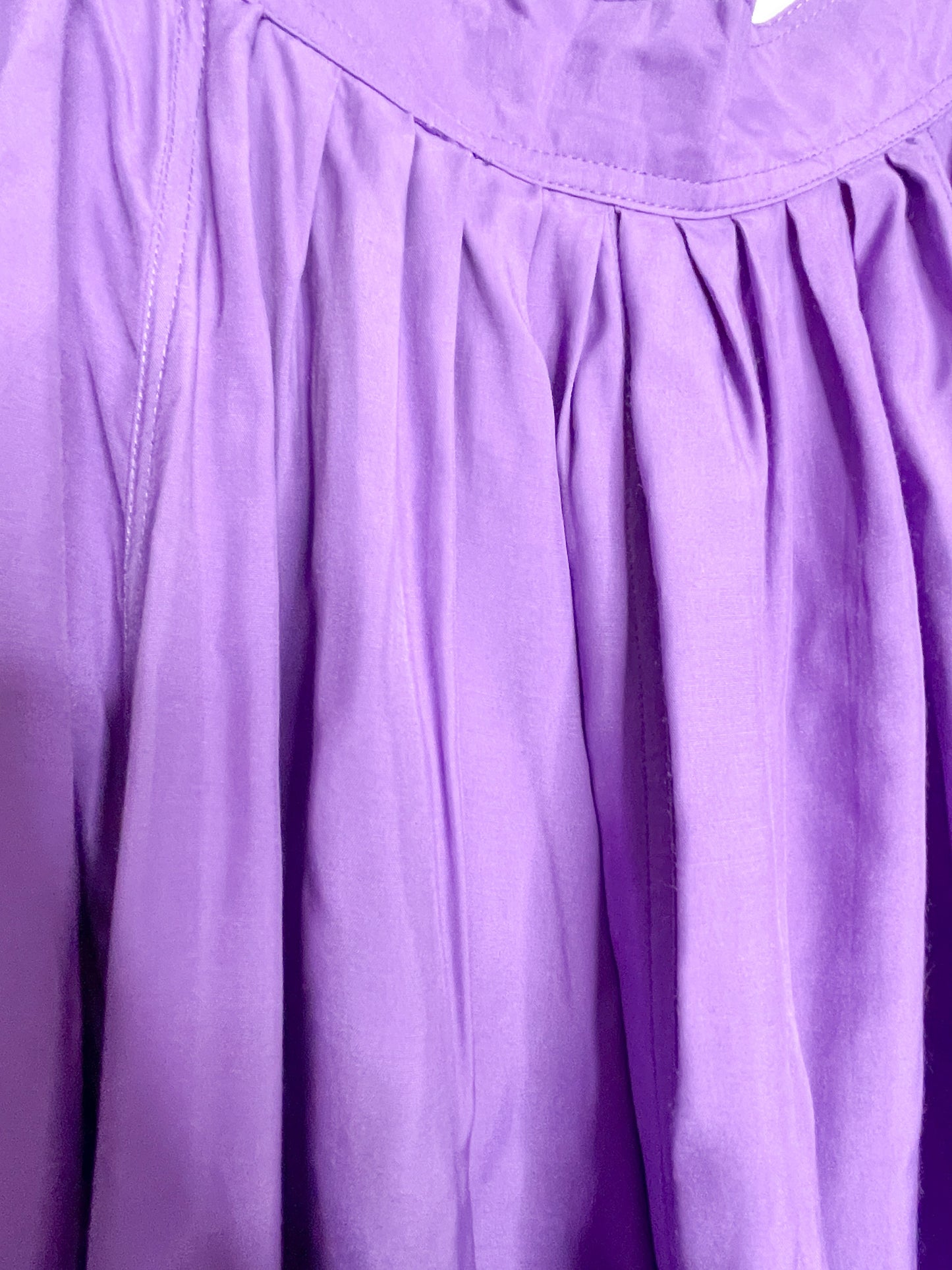 Vintage Tanjay Purple Skirt | Vintage Button Front Skirt | Plus size vintage skirt with pockets.