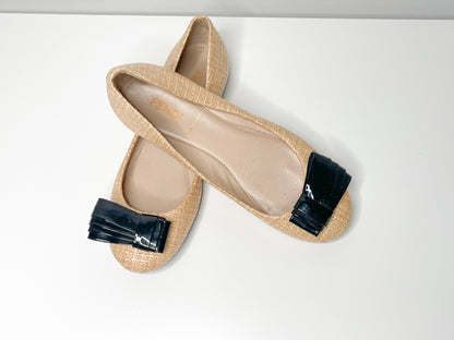 Vintage FENDI Ballet Flats | Vintage Luxury Shoes | Size 36