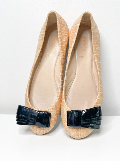 Vintage FENDI Ballet Flats | Vintage Luxury Shoes | Size 36