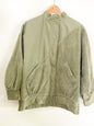 Vintage Sage Green Long Sleeved Reversible Bomber Jacket | Vintage Bomber Jacket